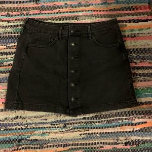 American Eagle Black Denim Skirt